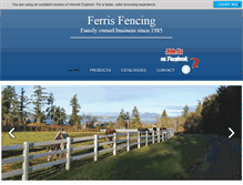 Tablet Screenshot of ferrisfencing.com